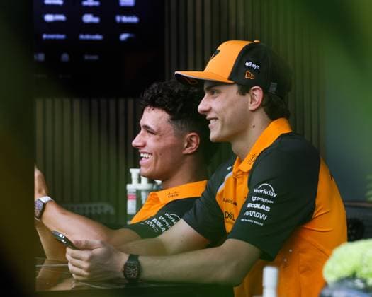 4 Lando Norris, McLaren F1 Team 81 Oscar Piastri, McLaren F1 Team F1 Grand Prix of Saudi Arabia at Jeddah Corniche Circuit Photo by HOCH ZWEI Jeddah Saudi Arabia