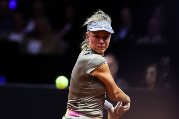 In the picture Magdalena Frech POL Magdalena Frech POL vs Jessica Pegula USA GER, Porsche Tennis Grand Prix GP Stuttgart 2025, WTA500, 17 04 2025 GER, Porsche Tennis Grand Prix GP Stuttgart 2025, WTA500, 17 04 2025 Stuttgart Copyright: xEibner-Pressefoto RogerxBuerkex EP