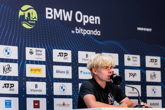 BMW Open Munich ATP 500 17 04 2025 Press conference Diego Dedura Palomero Germany BMW Open by Bitpanda Munich ATP 500 Day 6, Munich, MTTC Iphitos on 17 04 2025 Copyright: xBEAUTIFULxSPORTS Wunderlx