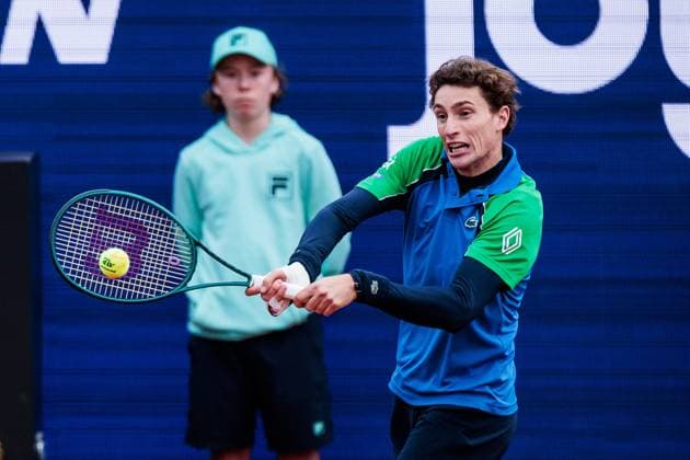 BMW Open Munich ATP 500 17 04 2025 Ugo Humbert France in match against Fabian Marozsan Hungary BMW Open by Bitpanda Munich ATP 500 Day 6, Munich, MTTC Iphitos on 17 04 2025 Copyright: xBEAUTIFULxSPORTS Wunderlx