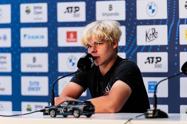 BMW Open Munich ATP 500 17 04 2025 Press conference Diego Dedura Palomero Germany BMW Open by Bitpanda Munich ATP 500 Day 6, Munich, MTTC Iphitos on 17 04 2025 Copyright: xBEAUTIFULxSPORTS Wunderlx