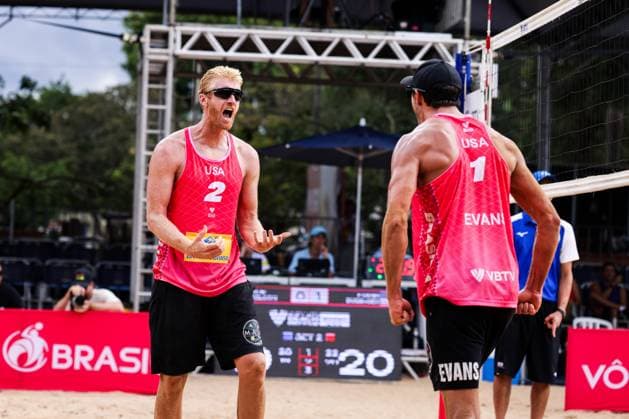 Beach Pro Tour Elite 16 in Brasilia BRASÍLIA, DF - 17.04.2025: BEACH PRO TOUR ELITE 16 IN BRASILIA - Arthur and Adrielson face Evans. and Budinger during the BEACH PRO TOUR - ELITE 16 - BRASILIA held at the Sarah Kubitschek City Park in Brasília, DF. (Photo: Wagner Araújo Fotoarena) x2723482x  WagnerxAraújo