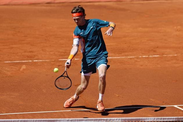 Andrey Rublev (RUS), APRIL17, 2025 - Tennis : Rublev during singles round of 16 match against Davidovich Fokina on the Barcelona Open Banc Sabadell tennis tournament at the Real Club de Tenis de Barcelona in Barcelona, Spain. Noxthirdxpartyxsales  (287934478)