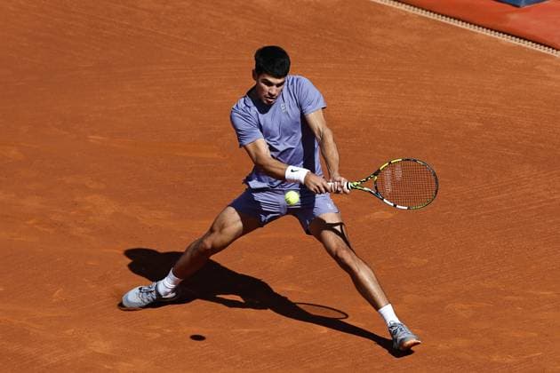 Carlos Alcaraz (ESP), APRIL17, 2025 - Tennis : Carlos Alcaraz during singles round of 16 match against Laslo Djere on the Barcelona Open Banc Sabadell tennis tournament at the Real Club de Tenis de Barcelona in Barcelona, Spain. Noxthirdxpartyxsales  (287934596)
