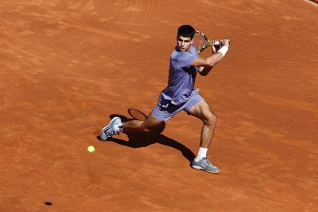 Carlos Alcaraz (ESP), APRIL17, 2025 - Tennis : Carlos Alcaraz during singles round of 16 match against Laslo Djere on the Barcelona Open Banc Sabadell tennis tournament at the Real Club de Tenis de Barcelona in Barcelona, Spain. Noxthirdxpartyxsales  (287934634)