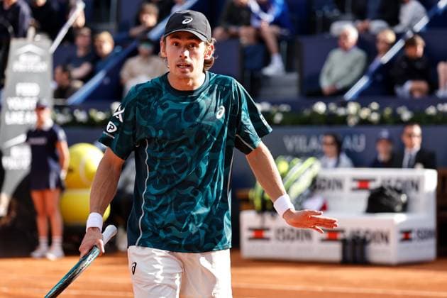 Alex De Minaur (AUS), APRIL17, 2025 - Tennis : De Minaur during singles round of 16 match against Jacob Fearnley on the Barcelona Open Banc Sabadell tennis tournament at the Real Club de Tenis de Barcelona in Barcelona, Spain. Noxthirdxpartyxsales  (287935130)