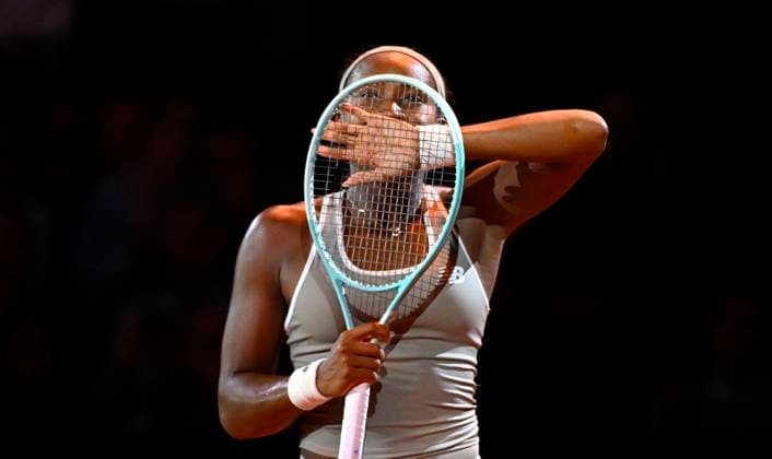 Coco Gauff USA jubilation, joy, emotion, emotional, cheers, happiness, happy, about won match Tennis Ladies Porsche Cup Porsche Tennis Grand Prix GP Stuttgart 2025 Porsche Arena 17 04 2024 DFL REGULATIONS PROHIBIT ANY USE OF PHOTOGRAPHS AS IMAGE SEQUENCES AND OR QUASI VIDEO Tennis Ladies Porsche Cup Porsche Tennis Grand Prix GP Stuttgart 2025