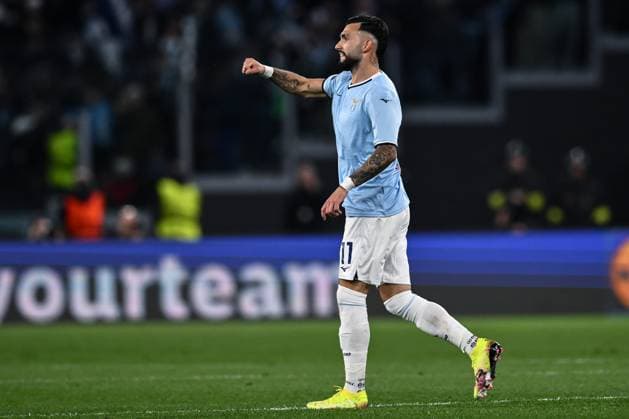 As Roma 17 04 2025 - Europa League Lazio-FK Bodo Glimt foto Antonello Sammarco Image nella foto: esultanza gol Valentin Taty Castellanos 