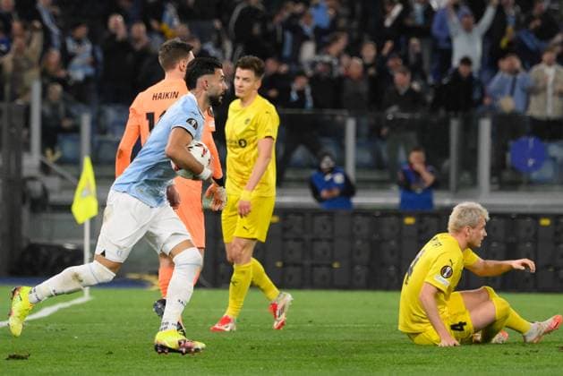 CALCIO - UEFA Europa League - SS Lazio vs FK Bodo Glimt Lazioâ??s Taty Castellanos celebrates after scoring the goal 1-0 during the UEFA Europa League 2024-2025 football match between SS Lazio and FK Bodo Glimt at the Olympic Stadium in Rome on April 17, 2025. Rome Italy  Copyright: xIPAxSport ABACAx