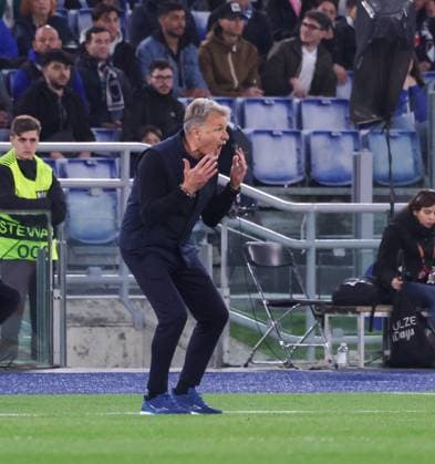 UEFA Europa League Football Match - 2024 25 Lazio vs Bodo Glimt 17 04 2025 Rome, Stadio Olimpico, football match valid for UEFA Europa League 2024 24 between SS Lazio vs SSC vs FC Bodo Glimt In photo: Marco Baroni head coach of SS Lazio ROMA Stadium Olimpic Lazio ITALY Copyright: xFABIOxSASSO FPAxFabioxSasso FPAx Lazio Bodo Glimt2025_04_17Fabio Sasso0224