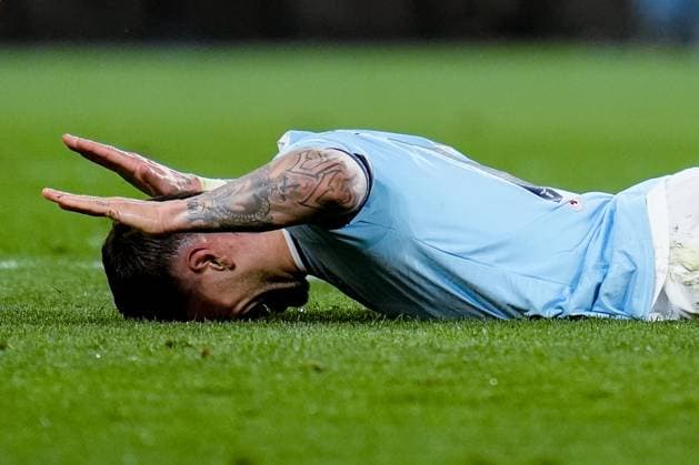 S.S. Lazio v FK Bodo Glimt - UEFA Europa League 2024 25 Quarter Final Second Leg Mattia Zaccagni of SS Lazio looks dejected during the UEFA Europa League 2024 25 Quarter Final Second Leg match between S.S. Lazio and FK Bodo Glimt at Stadio Olimpico on April 17, 2025 in Rome, Italy. Rome Stadio Olimpico Rome Italy Copyright: xGiuseppexMaffiax UEL_Lazio-BodoGlimt_170425_BRU1887