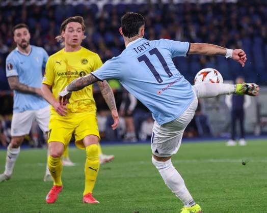 April 17, 2025, Roma, Lazio, ITALY: 17 04 2025 Rome, Stadio Olimpico, football match valid for UEFA Europa League 2024 24 between SS Lazio vs SSC vs FC Bodo Glimt.In photo: Taty Castellanos of SS Lazio Roma ITALY - ZUMAs236 20250417_aap_s236_141 Copyright: xFabioxSassox