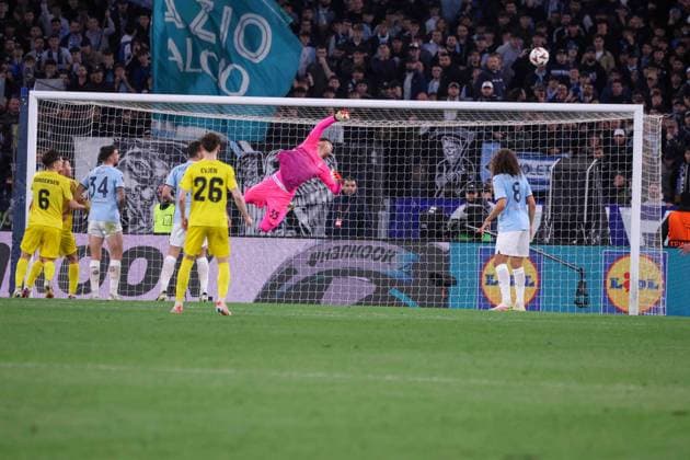 April 17, 2025, Roma, Lazio, ITALY: 17 04 2025 Rome, Stadio Olimpico, football match valid for UEFA Europa League 2024 24 between SS Lazio vs SSC vs FC Bodo Glimt.In photo: Christos Mandas of SS Lazio Roma ITALY - ZUMAs236 20250417_aap_s236_146 Copyright: xFabioxSassox