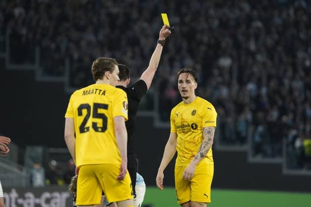 Referee Daniel Siebert during quarter finals of the UEFA Europa League between S.S. Lazio VS Fotballklubben Bodo Glimt on 17 April 2025 at the Olympic Stadium, Rome, italy  Copyright: xStefanoxDÂ offizi IPAxSportx xipa-agency.netx xx IPA_56608659 IPA_Agency_IPA56608659