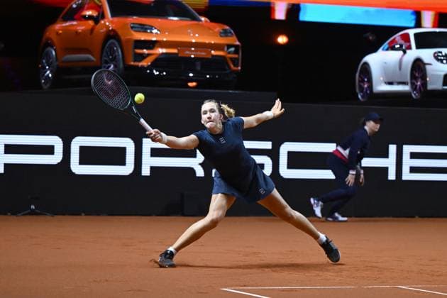 Porsche Tennis Grand Prix 2025 in Stuttgart, 17 04 2025 Mirra Andreeva RUS Porsche Tennis Grand Prix 2025