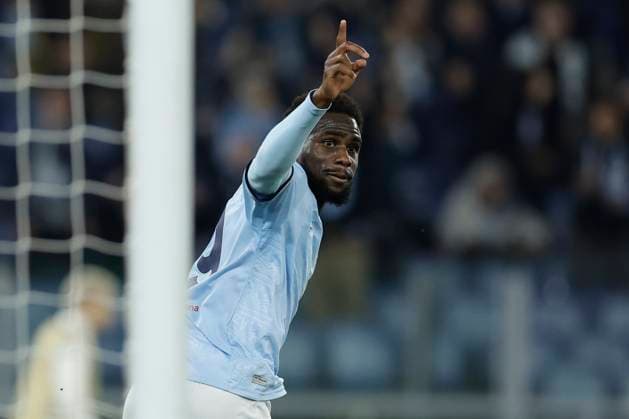 UEFA Europa League phase Quarter-finals SS Lazio vs Fotballklubben Bodo Glim Lazio™s Senegalese forward Boulaye Dia celebrates after scoring a goal during UEFA Europa League phase match day Quarter-finals between SS Lazio vs Fotballklubben Bodo Glimt at Olimpico stadium on April 17, 2025 in Rome, Italy. _BPH7392 Copyright: xAntonioxBalascox