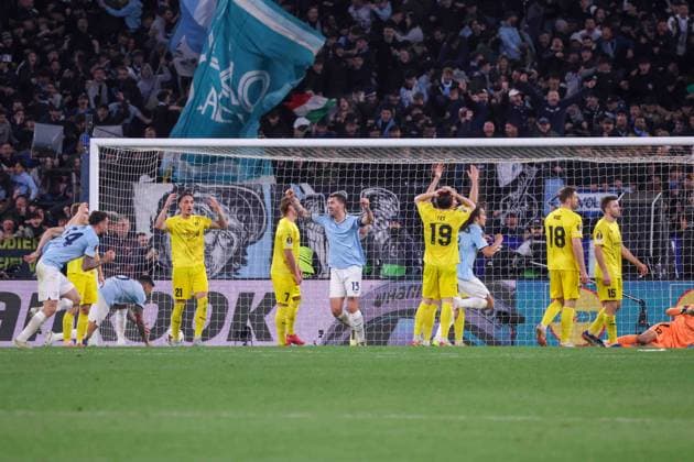UEFA Europa League Football Match - 2024 25 Lazio vs Bodo Glimt 17 04 2025 Rome, Stadio Olimpico, football match valid for UEFA Europa League 2024 24 between SS Lazio vs SSC vs FC Bodo Glimt In photo: goal the Tijjani Noslin of SS Lazio ROMA Stadium Olimpic Lazio ITALY Copyright: xFABIOxSASSO FPAxFabioxSasso FPAx Lazio Bodo Glimt2025_04_17Fabio Sasso0701