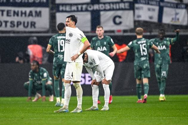 Robin Koch Eintracht Frankfurt, 04 is de-aged, GER, Eintracht Frankfurt vs Tottenham Hotspur, Football, UEFA Europa League, quarter-finals, 2024 2025 season, 17 04 2025 GER, Eintracht Frankfurt vs Tottenham Hotspur, Football, UEFA Europa League, quarter-finals, 2024 2025 season, 17 04 2025 Frankfurt Copyright: xEibner-Pressefoto FlorianxWiegandx EP_FWD