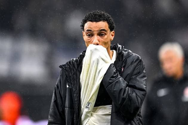 Hugo Ekitike Eintracht Frankfurt, 11 ist enttauescht, GER, Eintracht Frankfurt vs Tottenham Hotspur, Football, UEFA Europa League, quarter-finals, 2024 2025 season, 17 04 2025 GER, Eintracht Frankfurt vs Tottenham Hotspur, Football, UEFA Europa League, quarter-finals, 2024 2025 season, 17 04 2025 Frankfurt Copyright: xEibner-Pressefoto FlorianxWiegandx EP_FWD
