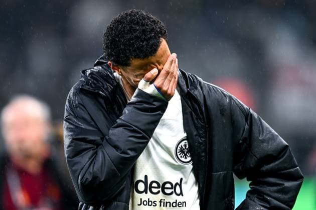 Hugo Ekitike Eintracht Frankfurt, 11 ist enttauescht, GER, Eintracht Frankfurt vs Tottenham Hotspur, Football, UEFA Europa League, quarter-finals, 2024 2025 season, 17 04 2025 GER, Eintracht Frankfurt vs Tottenham Hotspur, Football, UEFA Europa League, quarter-finals, 2024 2025 season, 17 04 2025 Frankfurt Copyright: xEibner-Pressefoto FlorianxWiegandx EP_FWD