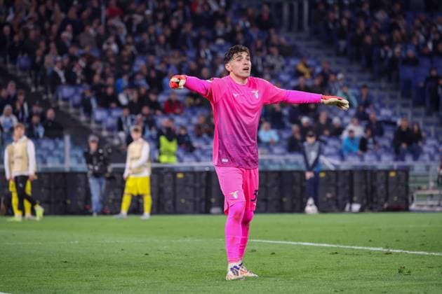April 17, 2025, Roma, Lazio, ITALY: 17 04 2025 Rome, Stadio Olimpico, football match valid for UEFA Europa League 2024 24 between SS Lazio vs SSC vs FC Bodo Glimt.In photo: Christos Mandas of SS Lazio Roma ITALY - ZUMAs236 20250417_aap_s236_177 Copyright: xFabioxSassox
