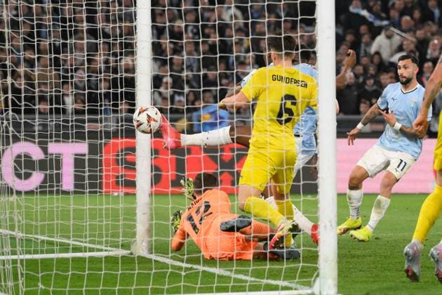 CALCIO - UEFA Europa League - SS Lazio vs FK Bodo Glimt Lazioâ??s Tijjani Noslin goal 2-0 during the UEFA Europa League 2024-2025 football match between SS Lazio and FK Bodo Glimt at the Olympic Stadium in Rome on April 17, 2025. Rome Italy  Copyright: xIPAxSport ABACAx