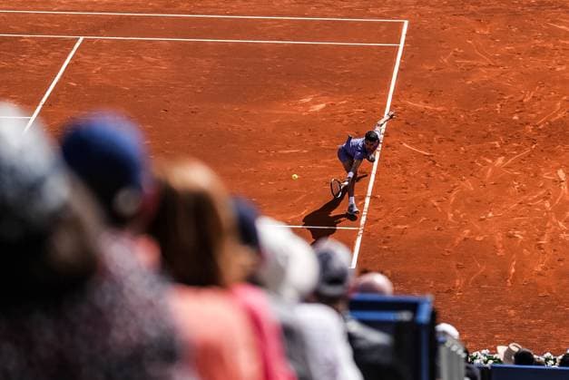 April 17, 2025, Barcelona, Barcelona, Spain: Carlos Alcaraz of Spain during the round of 16 of Barcelona Open Banc Sabadell Trofeo Conde de Godo on April 17, 2025 in Barcelona, Spain. Barcelona Spain - ZUMAs316 20250417_znp_s316_063 Copyright: xMartixSeguraxRamonedax