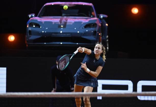 Porsche Tennis Grand Prix 2025 in Stuttgart, 17 04 2025 Mirra Andreeva RUS Porsche Tennis Grand Prix 2025