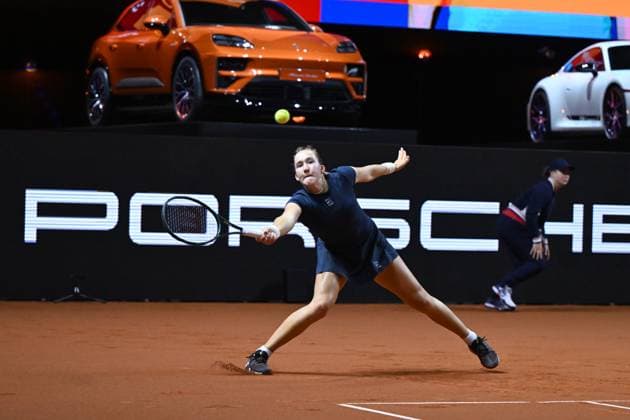 Porsche Tennis Grand Prix 2025 in Stuttgart, 17 04 2025 Mirra Andreeva RUS Porsche Tennis Grand Prix 2025