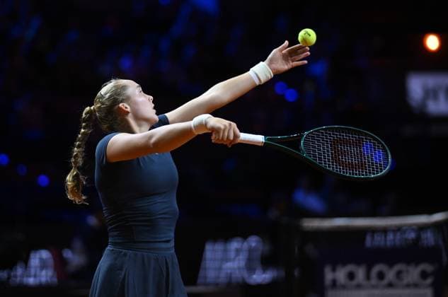 Porsche Tennis Grand Prix 2025 in Stuttgart, 17 04 2025 Mirra Andreeva RUS Porsche Tennis Grand Prix 2025