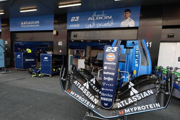 FORMULE 1 : Grand Prix Arabie Saoudite FIA - 17 04 2025 Williams during the 2025 Formula One STC Saudi Arabian Grand Prix, 5th round of the 2025 Formula 1 World Championship, WM, Weltmeisterschaft taking place from April 18 to 20, 2025 on the Jeddah Corniche Circuit, in Jeddah (SAU) JEDDAHSaudi Arabia  Copyright: xMPSxAGENCYx