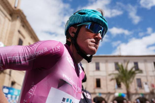 Fiorelli Filippo Of Vf Group Bardianicsf-Faizane during the Giro d™Abruzzo, final stage from Corropoli to Isola del Gran Sasso (Santuario di San Gabriele (164 km) - Abruzzo, Italy - Friday, April 18, 2025. - cycling .  Copyright: xMassimoxPaolone LaPressex
