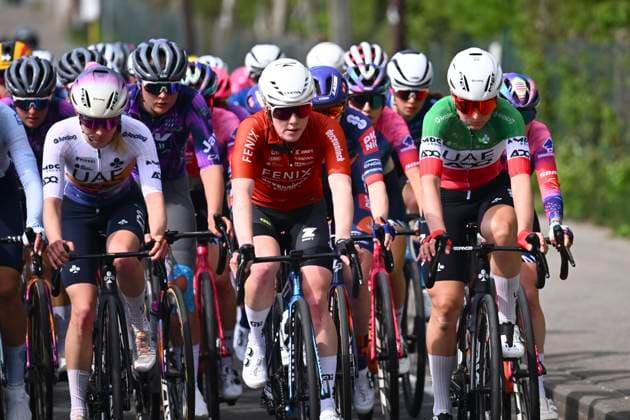 Brabantse Pijl Women 2025 cycling race OVERIJSE, BELGIUM - APRIL 18 : Longo Borghini Elisa (ITA) of UAE Team ADQ during the Women Elite UCI 1.Pro 65th Flanders Classics Brabantse Pijl Women cycling race with start in Beersel and finish in Overijse (125,7 km) on April 18, 2025 in Overijse, Belgium, 18 04 2025 ( Motordriver Serge Seynaeve & Overijse Belgium  Copyright: xTomasxSiskx