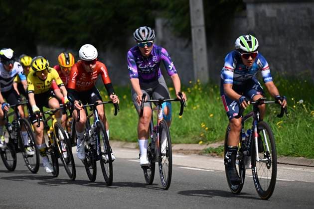 Brabantse Pijl Women 2025 cycling race OVERIJSE, BELGIUM - APRIL 18 : riders of Jayco Alula during the Women Elite UCI 1.Pro 65th Flanders Classics Brabantse Pijl Women cycling race with start in Beersel and finish in Overijse (125,7 km) on April 18, 2025 in Overijse, Belgium, 18 04 2025 ( Motordriver Serge Seynaeve & Overijse Belgium  Copyright: xTomasxSiskx