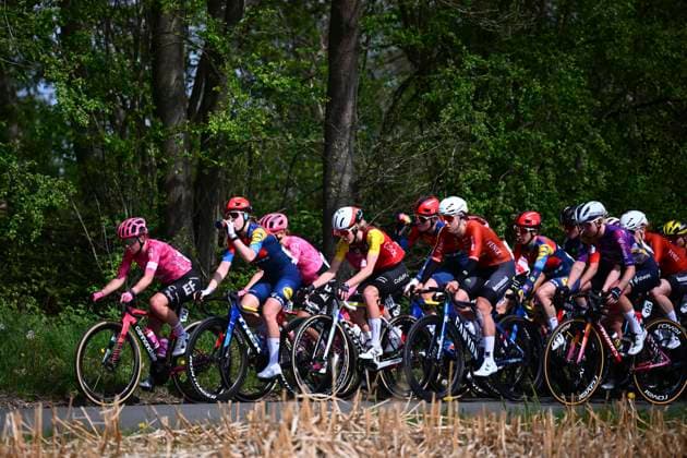 Brabantse Pijl Women 2025 cycling race OVERIJSE, BELGIUM - APRIL 18 : Holmgren Ava (CAN) of Lidl - Trek, Bego Julie (FRA) of Cofidis Women Team during the Women Elite UCI 1.Pro 65th Flanders Classics Brabantse Pijl Women cycling race with start in Beersel and finish in Overijse (125,7 km) on April 18, 2025 in Overijse, Belgium, 18 04 2025 ( Motordriver Serge Seynaeve & Overijse Belgium  Copyright: xTomasxSiskx