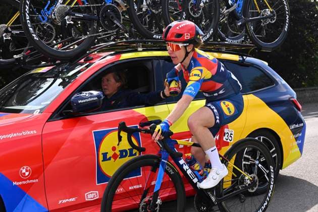 Brabantse Pijl Women 2025 cycling race OVERIJSE, BELGIUM - APRIL 18 : Spratt Amanda (AUS) of Lidl - Trek during the Women Elite UCI 1.Pro 65th Flanders Classics Brabantse Pijl Women cycling race with start in Beersel and finish in Overijse (125,7 km) on April 18, 2025 in Overijse, Belgium, 18 04 2025 ( Motordriver Serge Seynaeve & Overijse Belgium  Copyright: xTomasxSiskx