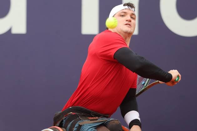 Gustavo Fernandez ARG Wheelchair Tennis, Allianz Para Trophy at the BMW Open, Portraet, Portrait, Wheelchair Tennis, Tennis BMW Open by Bitpanda ATP 500 Munich 17 04 2025 PHOTO Mladen Lackovic LakoPress