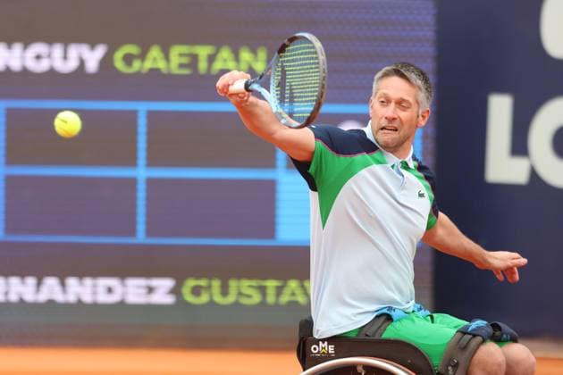 Gaetan Menguy FRA Wheelchair Tennis, Allianz Para Trophy as part of the BMW Open, Portraet, Portrait, Wheelchair Tennis, Tennis BMW Open by Bitpanda ATP 500 Munich 17 04 2025 PHOTO Mladen Lackovic LakoPress
