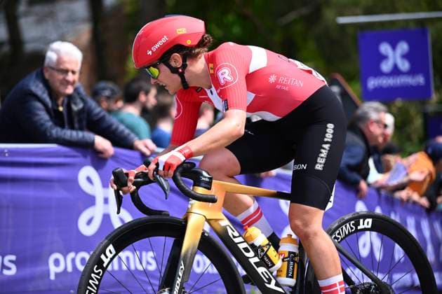 Brabantse Pijl Women 2025 cycling race OVERIJSE, BELGIUM - APRIL 18 : Koerner Rebecca (DEN) of Uno-X Mobility during the Women Elite UCI 1.Pro 65th Flanders Classics Brabantse Pijl Women cycling race with start in Beersel and finish in Overijse (125,7 km) on April 18, 2025 in Overijse, Belgium, 18 04 2025 ( Motordriver Serge Seynaeve & Overijse Belgium  Copyright: xTomasxSiskx