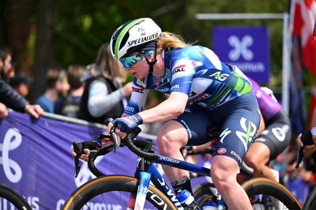 Brabantse Pijl Women 2025 cycling race OVERIJSE, BELGIUM - APRIL 18 : Manly Alexandra (AUS) of AG Insurance - Soudal Team during the Women Elite UCI 1.Pro 65th Flanders Classics Brabantse Pijl Women cycling race with start in Beersel and finish in Overijse (125,7 km) on April 18, 2025 in Overijse, Belgium, 18 04 2025 ( Motordriver Serge Seynaeve & Overijse Belgium  Copyright: xTomasxSiskx