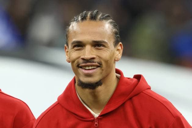 LEROY SANE, Bayern Monaco, Champions League, 2024-25, Inter vs Bayern Munich 2-2, 16-04-2025, Primo piano, Head shot, Close up CHAMPIONS LEAGUE 2024-25 INTER-BAYERN MONACO 2-2