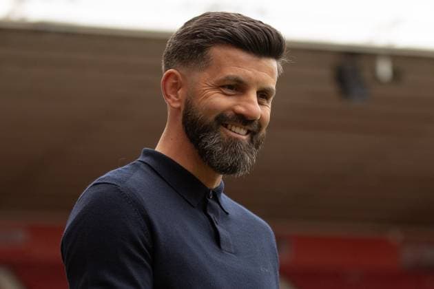 Middlesbrough v Plymouth Argyle, Middlesbrough, UK - 18 Apr 2025 Miron Muslic Manager of Plymouth Argyle during the Championship match between Middlesbrough and Plymouth Argyle at The Riverside Stadium, Middlesbrough on 18 April 2025 ( Copyright: xJakexManuell PPAUKx PPA-180635