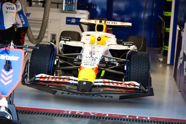 F1 - SAUDI ARABIAN GRAND PRIX 2025 Visa Cash App RB F1 Team, mechanical detail front wing during the Formula 1 STC Saudi Arabian Grand Prix 2025, 5th round of the 2025 FIA Formula One World Championship, WM, Weltmeisterschaft from April 18 to 20, 2025 on the Jeddah Corniche Circuit, in Jeddah, Saudi Arabia - JeddahSaudi Arabia  Copyright: xANTONINxVINCENTx