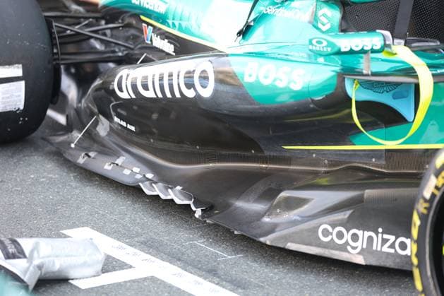 F1 - SAUDI ARABIAN GRAND PRIX 2025 Aston Martin F1 Team AMR25, mechanical detail, floor body during the Formula 1 STC Saudi Arabian Grand Prix 2025, 5th round of the 2025 FIA Formula One World Championship, WM, Weltmeisterschaft from April 18 to 20, 2025 on the Jeddah Corniche Circuit, in Jeddah, Saudi Arabia - JeddahSaudi Arabia  Copyright: xANTONINxVINCENTx