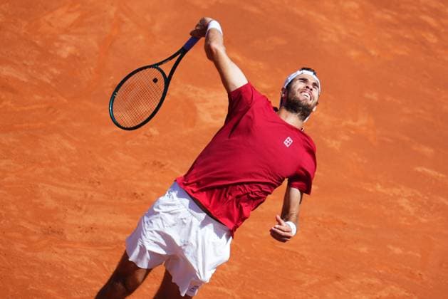 ESP: Barcelona Open Banc Sabadell 2025. Round of 16. Barcelona, Spain, Barcelona Open Banc Sabadell 2025, ATP, Tennis Herren 500 match, Quarter-Finals between Karen Khachanov and Alejandro Davidovich Fokina, Real Club de Tenis Barcelona, Barcelona, Spain, 18 abril 2025. Copyright: xBaguxBlancox xPRESSINPHOTOx PS_240418_GODO_QUARTERS_319