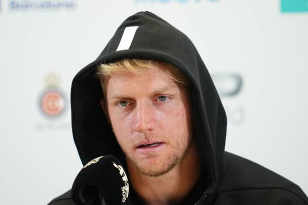 ESP: Barcelona Open Banc Sabadell 2025. Round of 16. Alejandro Davidovich Fokina press conference, PK, Pressekonferenz Barcelona, Spain, Barcelona Open Banc Sabadell 2025, ATP, Tennis Herren 500 match, Real Club de Tenis Barcelona, Barcelona, Spain, 18 abril 2025. Copyright: xBaguxBlancox xPRESSINPHOTOx PS_240417_GODO_QUARTERS_391