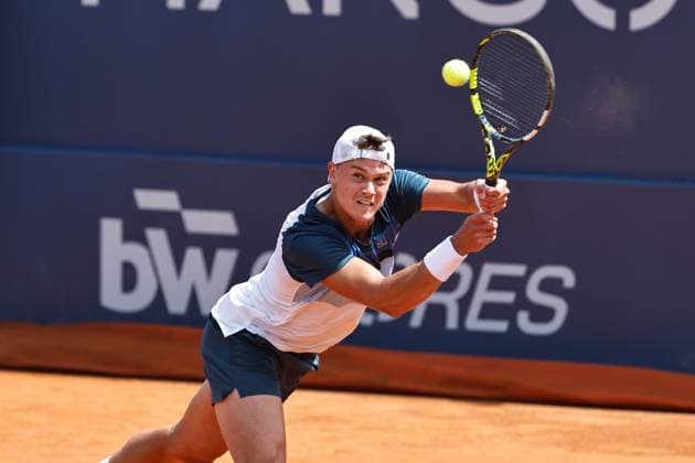 Holger Rune (DEN), APRIL18, 2025 - Tennis : Holger Rune during singles Quarter-final match against Casper Ruud on the Barcelona Open Banc Sabadell tennis tournament at the Real Club de Tenis de Barcelona in Barcelona, Spain. Noxthirdxpartyxsales  (288009182)