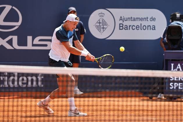 Holger Rune (DEN), APRIL18, 2025 - Tennis : Holger Rune during singles Quarter-final match against Casper Ruud on the Barcelona Open Banc Sabadell tennis tournament at the Real Club de Tenis de Barcelona in Barcelona, Spain. Noxthirdxpartyxsales  (288009222)