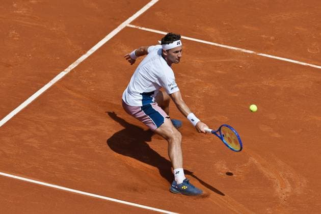 Casper Ruud (NOR), APRIL18, 2025 - Tennis : Casper Ruud during singles Quarter-final match against Holger Rune on the Barcelona Open Banc Sabadell tennis tournament at the Real Club de Tenis de Barcelona in Barcelona, Spain. Noxthirdxpartyxsales  (288009474)