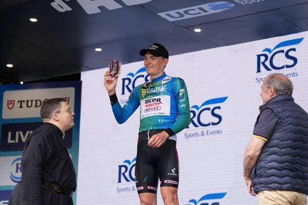 Zimmermann Georg Of IntermarchÃ - Wanty during the Giro d™Abruzzo, final stage from Corropoli to Isola del Gran Sasso (Santuario di San Gabriele (164 km) - Abruzzo, Italy - Friday, April 18, 2025. - cycling .  Copyright: xMassimoxPaolone LaPressex